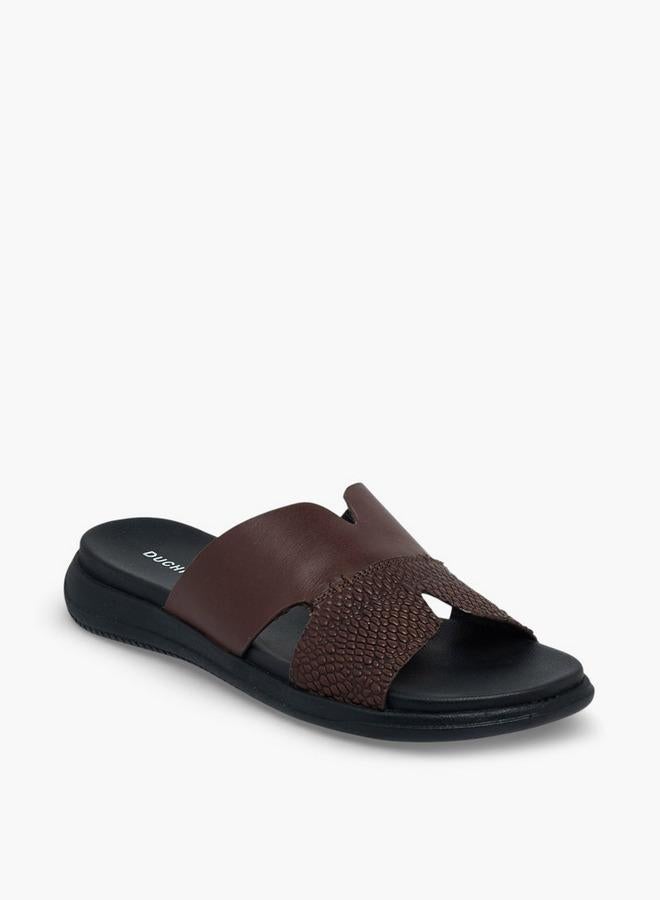 DUCHINI Men Leather Comfort Sandals - Image 3