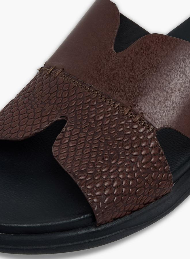 DUCHINI Men Leather Comfort Sandals - Image 4