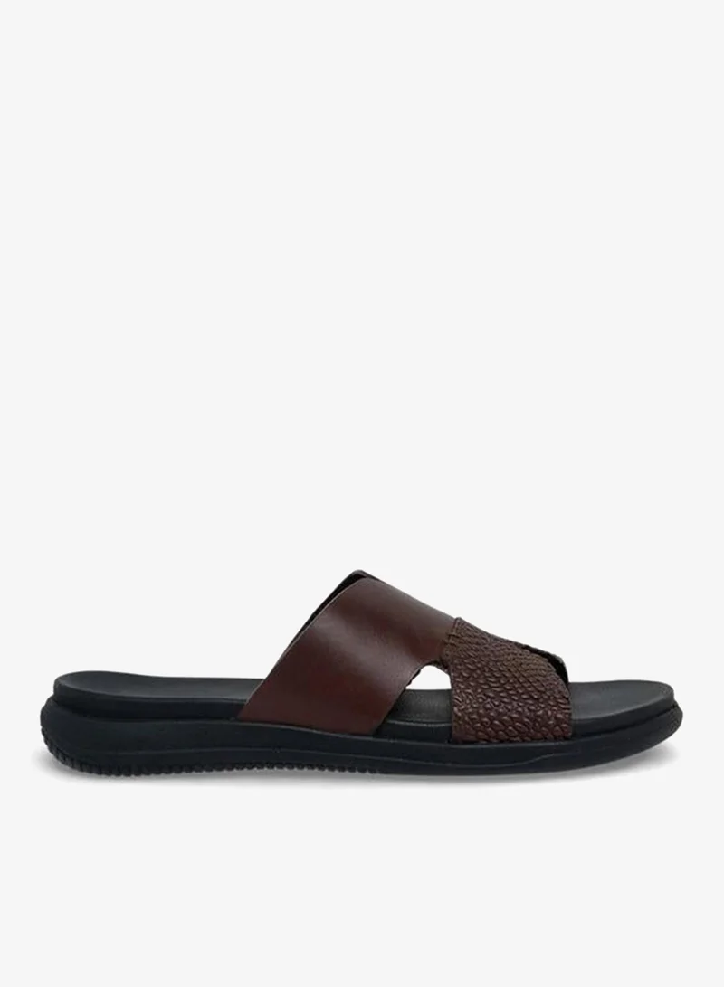 DUCHINI Men Leather Comfort Sandals