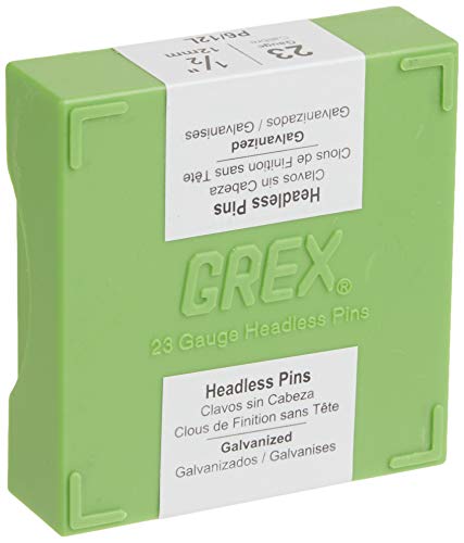 Grex P6/12L 1/2 In. 23 Ga. Headless pins, Galvanized, 10M/Bx - Image 1