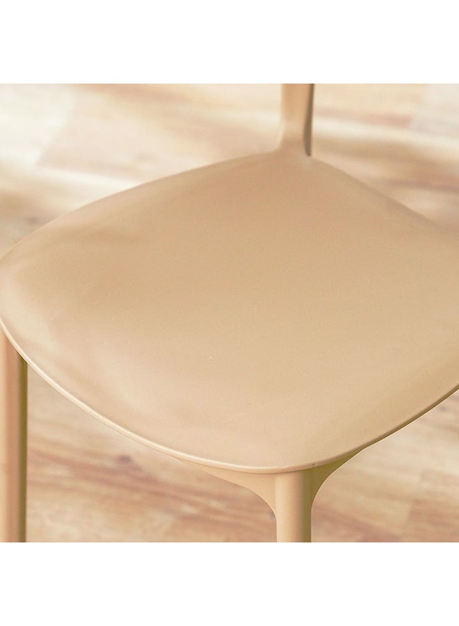 DANUBE HOME Opel Chair Outdoor Camping Chair With Out Armrest Furniture For Home Office Dining Room Kitchen - Beige - Image 3