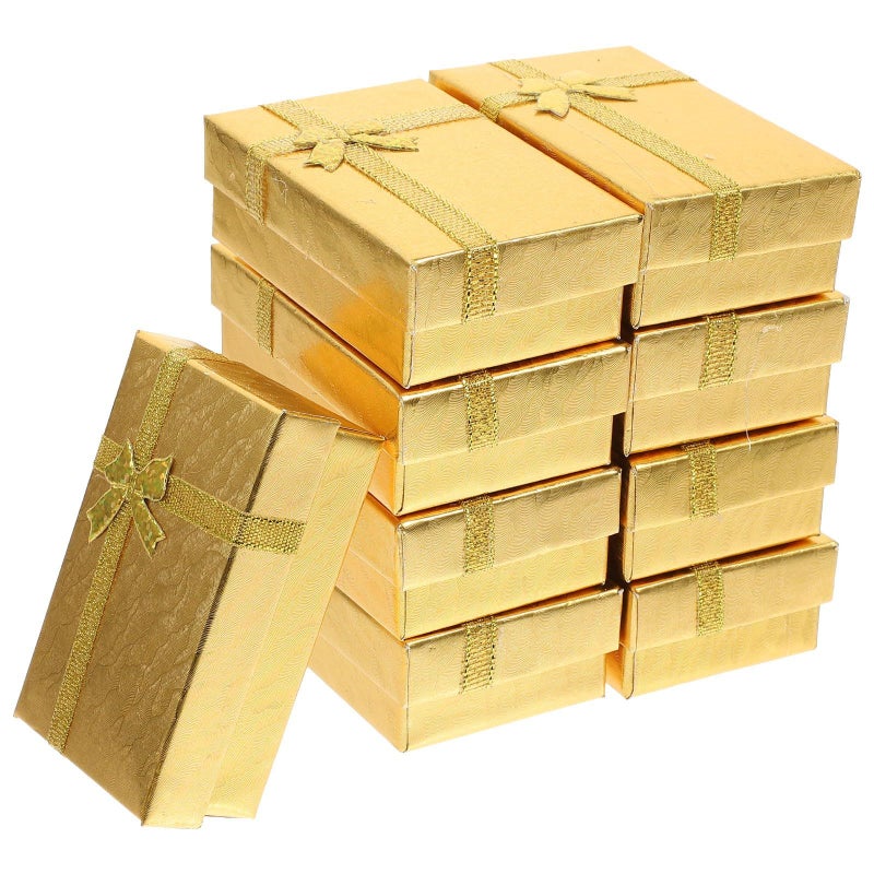 Gold Travel Jewelry Case Organizer 24pcs Small Box for Rings Earrings - Image 2
