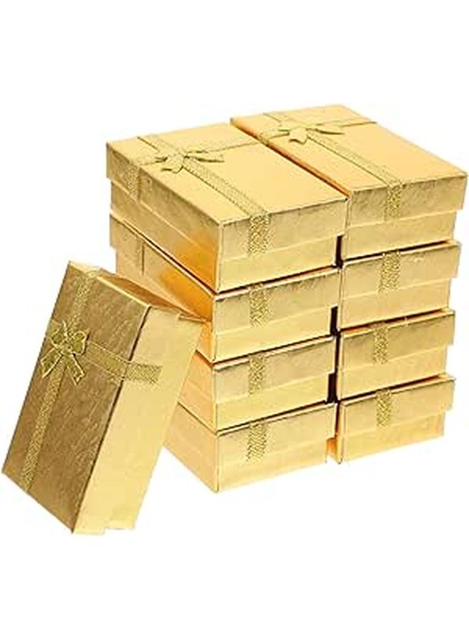 Gold Travel Jewelry Case Organizer 24pcs Small Box for Rings Earrings - Image 1