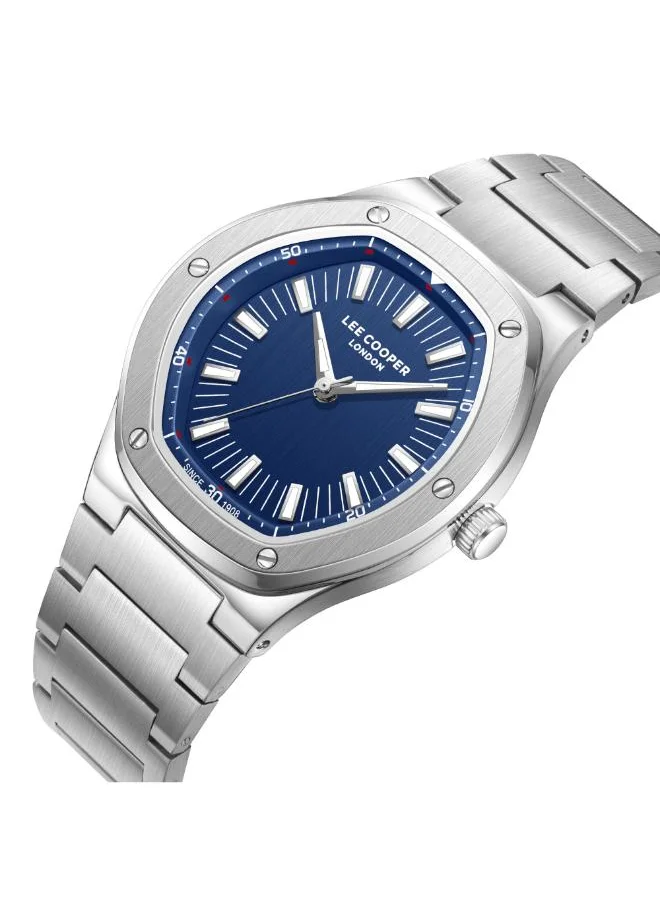 Lee Cooper Men's Analog Display Watch With Silver Metal Strap - LC08145.390