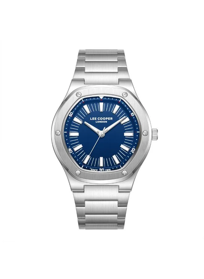 Lee Cooper Men's Analog Display Watch With Silver Metal Strap - LC08145.390