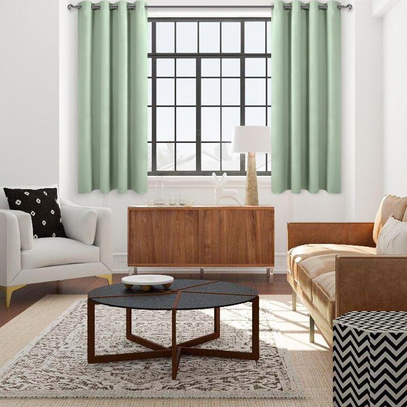 DWCN Light Green Blackout Curtains for Windows 42x72 inches Long  2 Light Green Curtain Panels for Living Room Bedroom Dining Room  Kitchen - Image 3