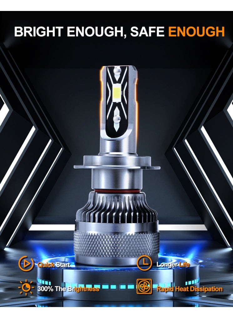 GPNE V6K-H11-6000K 40W LED Headlight Bulb: 2 Pack - Ultra-Bright 6000K, High Performance & Safe for Superior Nighttime Visibility - Image 2