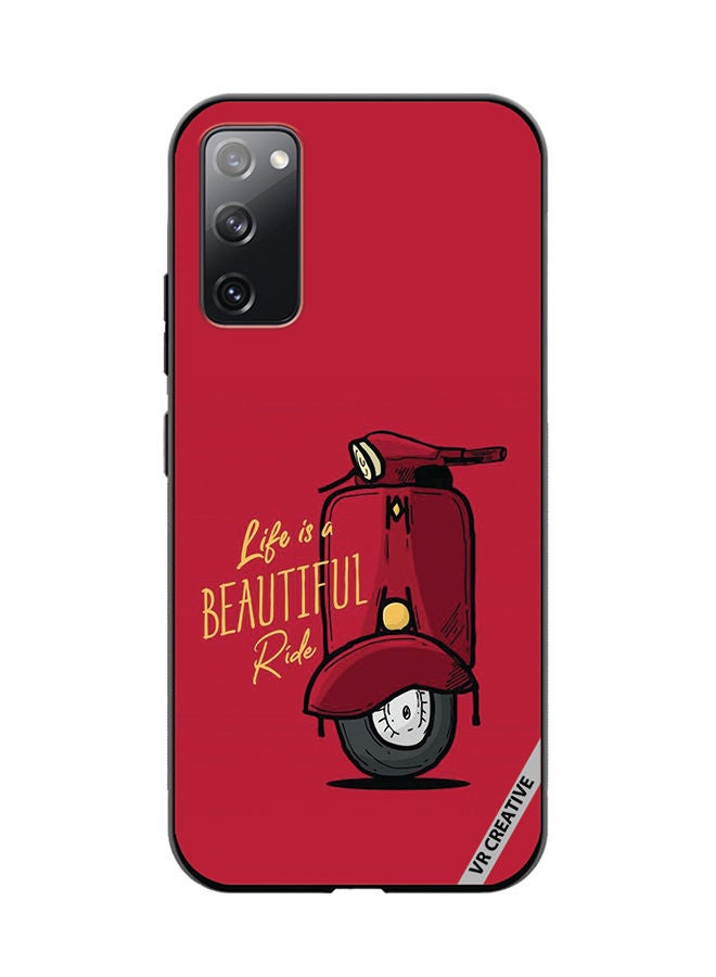 VR CREATIVE Protective Case Cover For Samsung Galaxy S20 FE 5G Life Is A Beautiful Ride Design Multicolour - Image 1