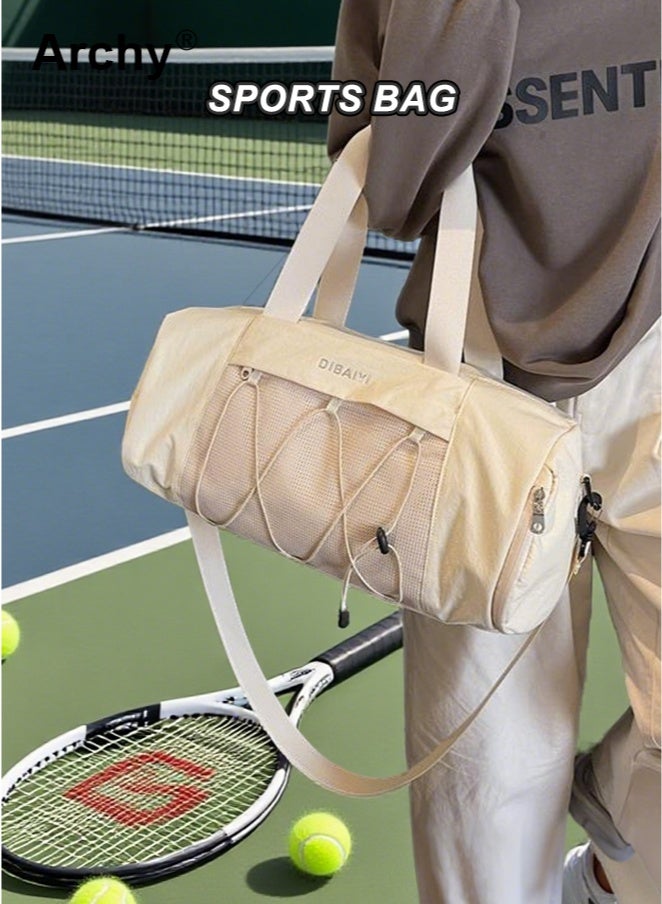 Archy Duffel Bag Waterproof Heavy-Duty Travel Gym Training Sport Style Shoulder Bag Sports Travel Duffel Bag With Shoe Compartment Unisex Sports Gym Bag  with Dry-Wet Separation & Cross-Rope Design - Image 3