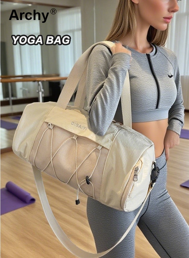 Archy Duffel Bag Waterproof Heavy-Duty Travel Gym Training Sport Style Shoulder Bag Sports Travel Duffel Bag With Shoe Compartment Unisex Sports Gym Bag  with Dry-Wet Separation & Cross-Rope Design - Image 2