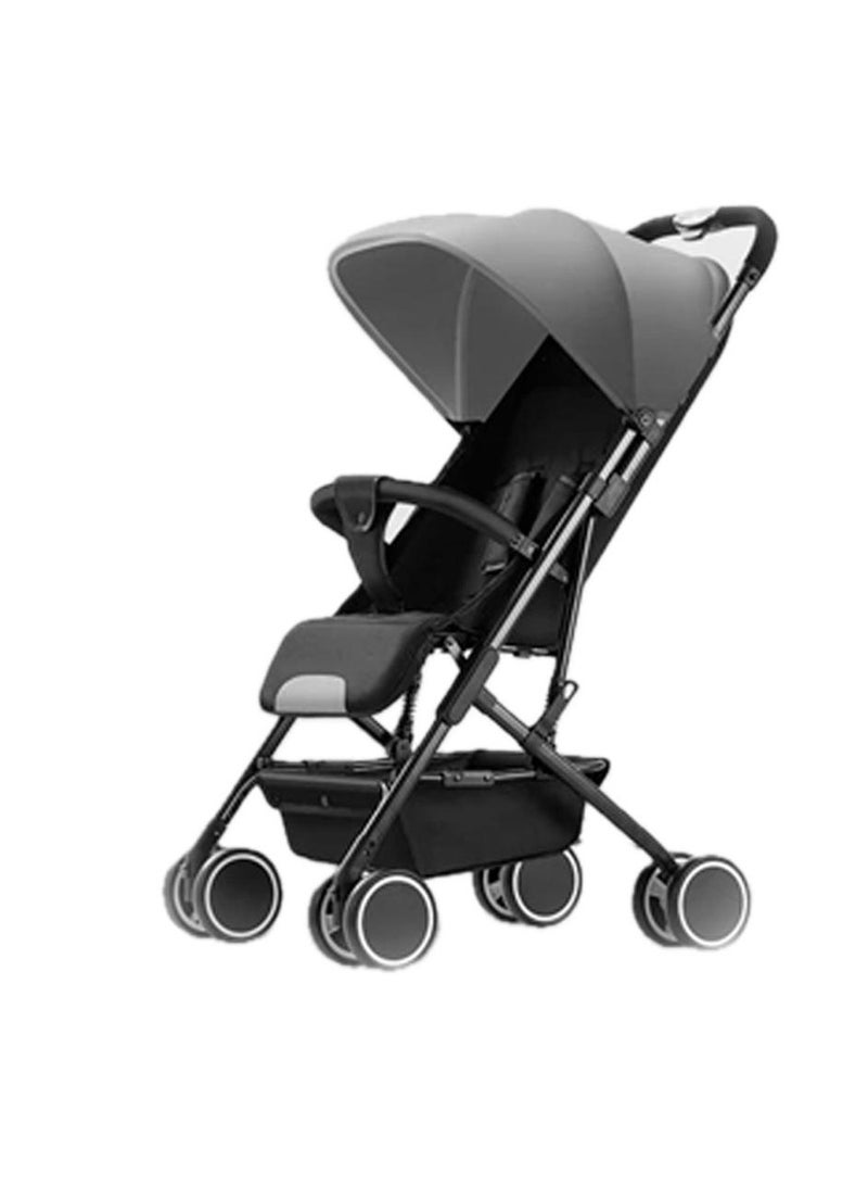 ستار كيدز عربة أطفال  ، خفيفة للغاية ، محمولة ، قابلة للتنفس ، قابلة للطي بيد واحدة ، سله تخزين، صندوق سفر ، يمكن الجلوس والاستلقاء ، 2 في