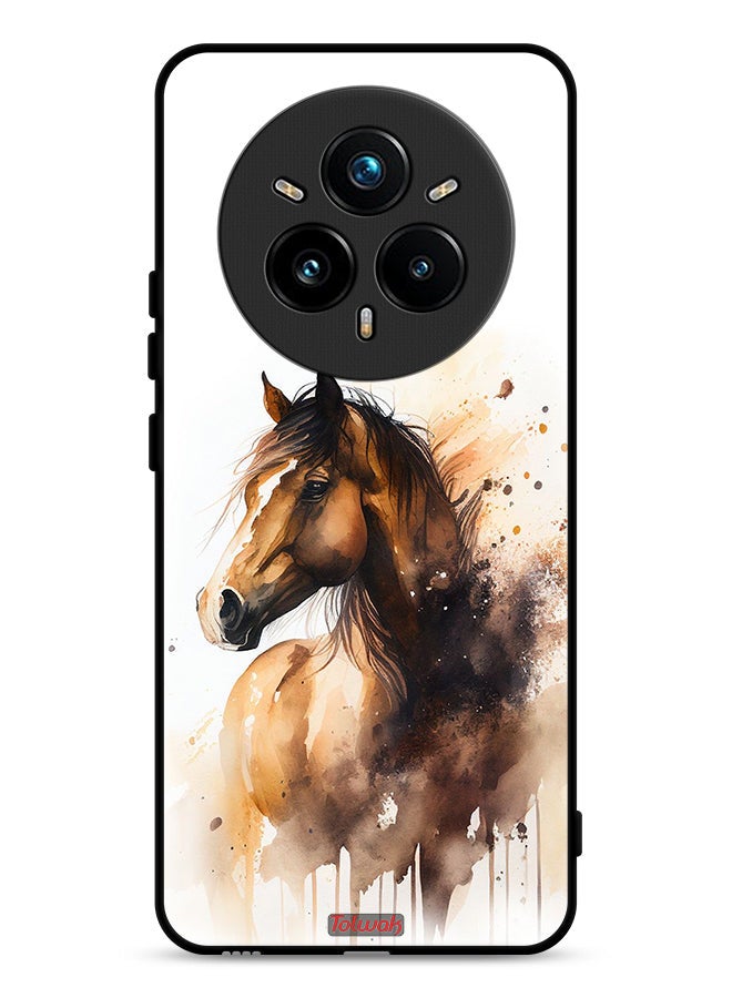 Tolwak Realme 14 Pro 5G Protective Case Cover Horse Abstract Art