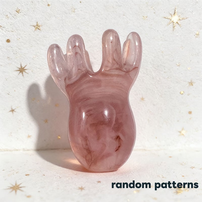 Transparent Pink Resin Octopus Comb Scalp Massager Hair Care Massage Tool - Image 3