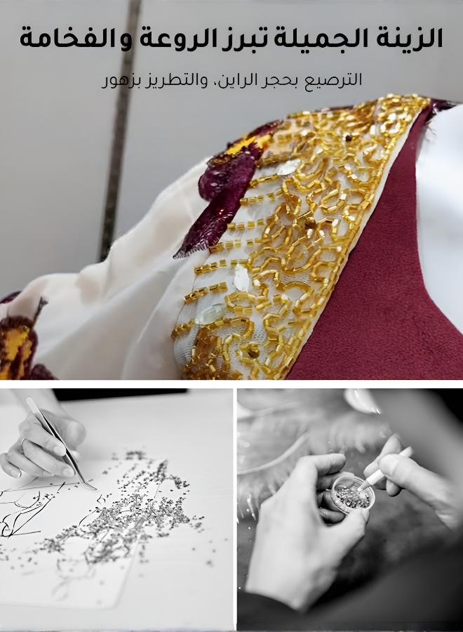 فستان سهرة أنيق طويل الأكمام بخصر نحيل - Image 4