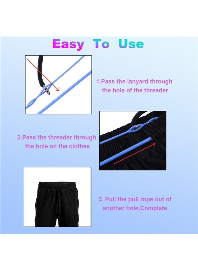 2 Pcs Plastic Flexible Drawstring Threader,58.2cm Hoodie String Threader Drawstring Replacement Quick & Drawstring Threader Tool - Image 4