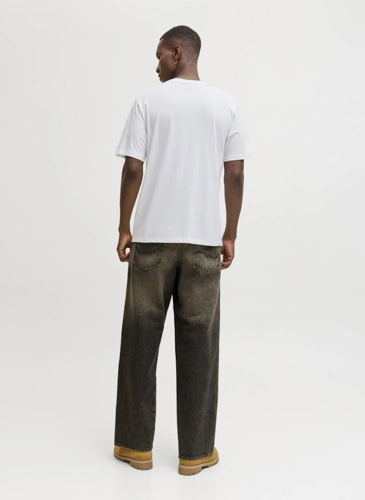 JACK & JONES Christmas Cartoon Regular Fit Crew Neck T-Shirt