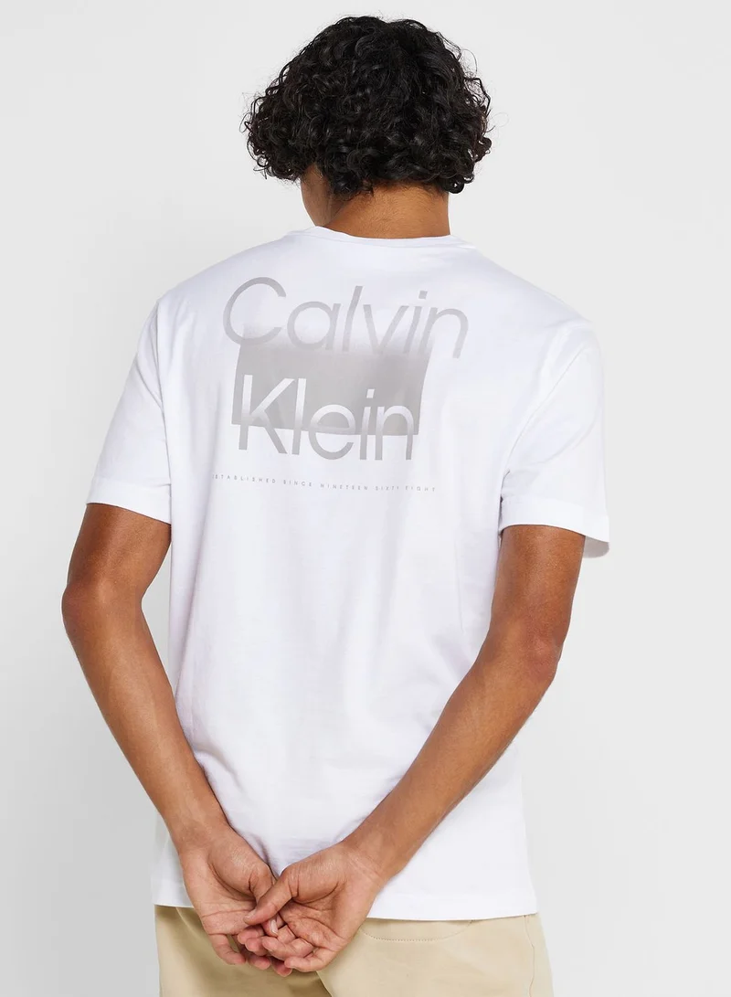CALVIN KLEIN Logo Crew Neck T-Shirt
