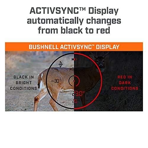 Bushnell مناظير بوشنل فيوجن X 10x42mm مع جهاز قياس المسافة، مناظير صيد مع جهاز قياس المسافة المدمج، أوضاع تعويض زاوية المسافة وسقوط الرصاصة - Image 4