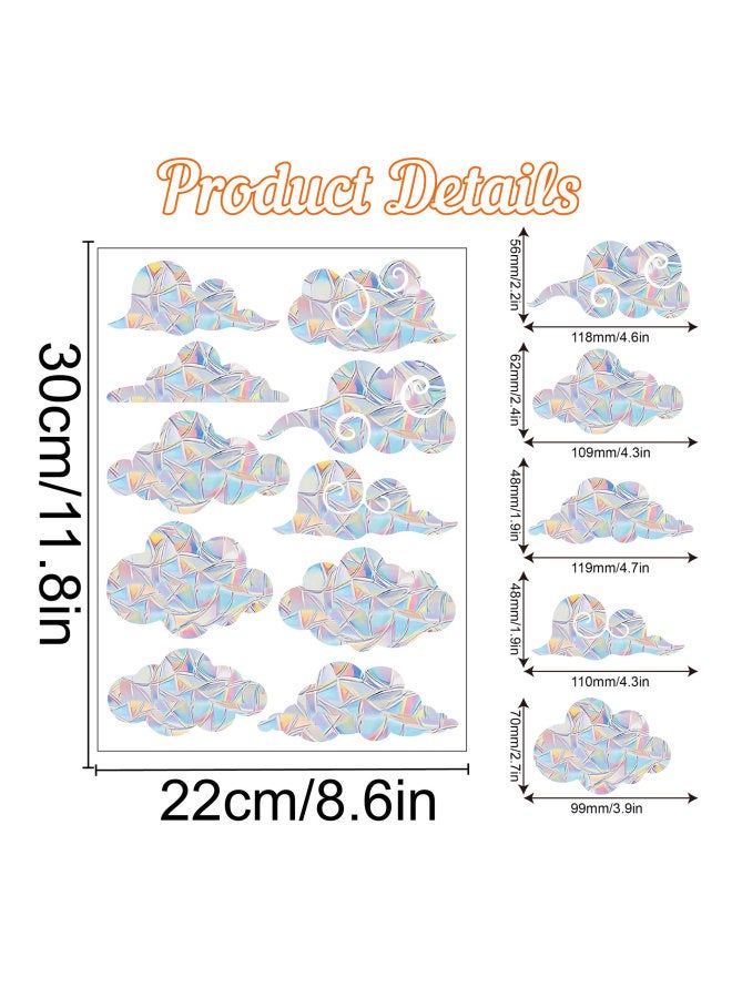 Colorful Window Sticker Rainbow Prism Butterfly Home Decoration Static Glass Sticker Pvc Anti-collision Glass Sticker