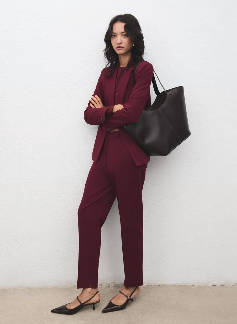 MANGO Straight suit trousers
