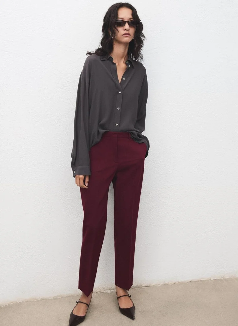 MANGO Straight suit trousers