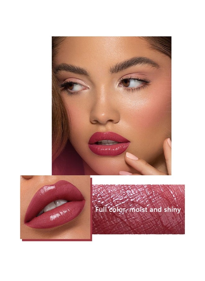 Julystar - Plump Lips Fat Perks, Lip Glow Oil Deep Nourishing Moisturizing Glossy Long Lasting Lightweight Non Sticky Portable Lip Oil Lip Care to Fade Lines and Exfoliate Dead Skin for Women 4.8 ml (#04) - Image 1