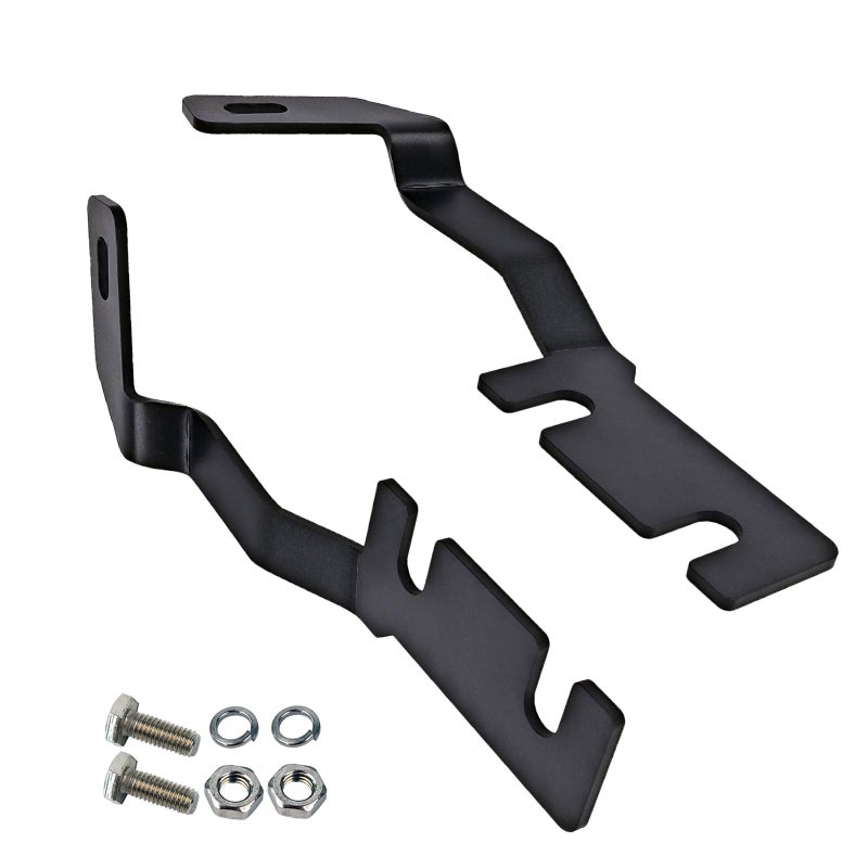 DarSeity Low Profile Mount Hood Hinges Ditch Light Brackets for Ford Ranger 20192024 for Auxiliary OffRoad Lighting