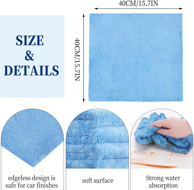 Tallew 16 Pcs Microfiber Towels for Car Care - Buffing, Drying, and Cleaning Cloths - Image 4
