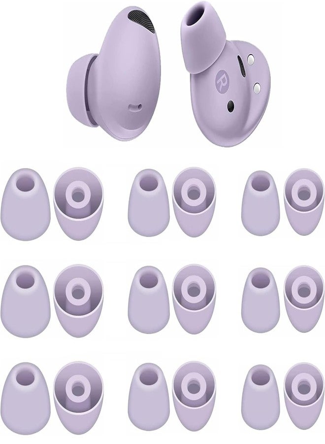 الإكس سي دي أطراف أذن ALXCD متوافقة مع سماعات Galaxy Buds 2 Pro SM-R510، مقاسات S/M/L، 9 أزواج، أطراف أذن سيليكون ناعمة، أطراف بديلة، متوافقة مع سماعات Galaxy Buds 2 Pro SM-R510، 9 أزواج، لون بنفسجي بورا - Image 1