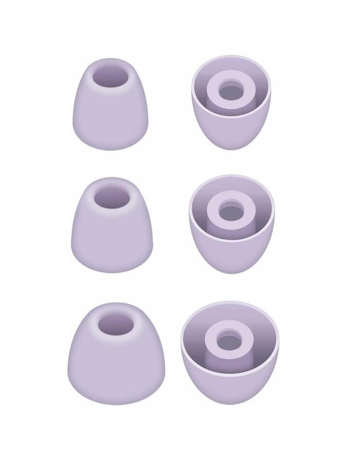 الإكس سي دي أطراف أذن ALXCD متوافقة مع سماعات Galaxy Buds 2 Pro SM-R510، مقاسات S/M/L، 9 أزواج، أطراف أذن سيليكون ناعمة، أطراف بديلة، متوافقة مع سماعات Galaxy Buds 2 Pro SM-R510، 9 أزواج، لون بنفسجي بورا - Image 2