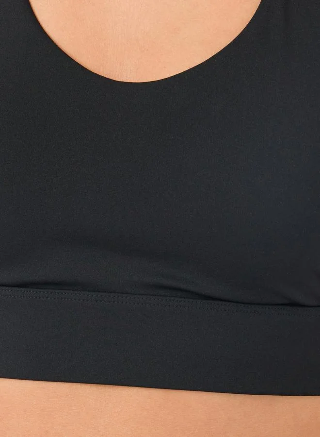 Styli Styli Back Dual String Detail Racerback Low Impact Sports Bra