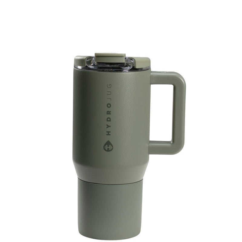 HydroJug Coffee Traveler 20 oz LeakResistant CeramicLined Insulated Travel Coffee Mug for Hot or Cold Drinks with Flip Lid Handle Dishwasher Safe Coffee Tumbler Courtyard - Image 2