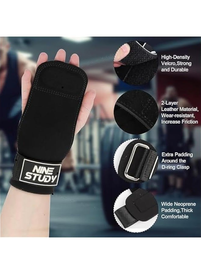 TRASSLE Wrist Straps for Weightlifting for Maximum Grip Support - Lifting Deadlift Strap & Weight Lifting Grips Gloves for Working Out Pull Up Deadlifting & Shrugs  - Image 5