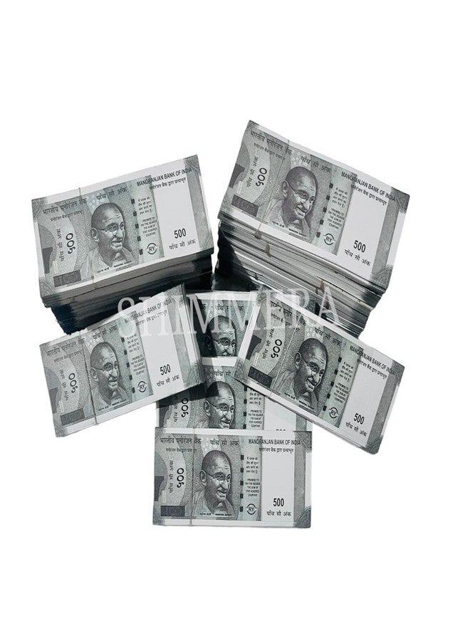 SHIMMERA Duplicate Money Fake Currency Notes Dummy Rupee Bundle Money for Kids to Play Nakli Note Learning and Education Money for Kids (Total 500 Notes) - Image 4