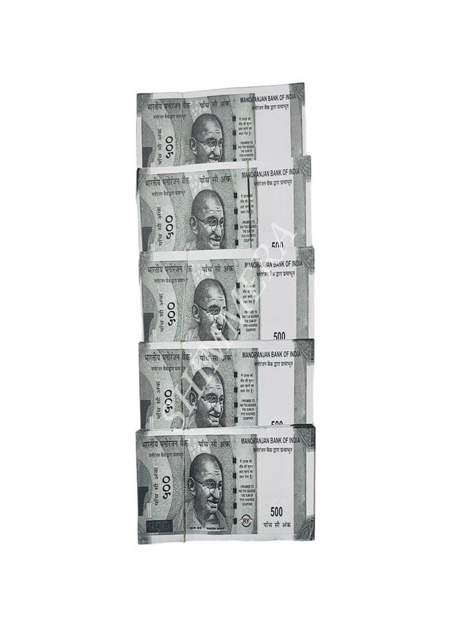 SHIMMERA Duplicate Money Fake Currency Notes Dummy Rupee Bundle Money for Kids to Play Nakli Note Learning and Education Money for Kids (Total 500 Notes) - Image 3