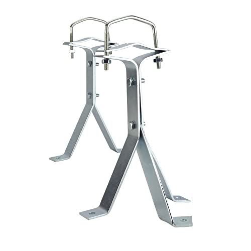 Skywalker 8” Heavy-Duty Wall Mount Pair for TV Antenna Mast with (2) Brackets with Lag Bolts - Image 2