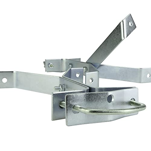Skywalker 8” Heavy-Duty Wall Mount Pair for TV Antenna Mast with (2) Brackets with Lag Bolts - Image 5