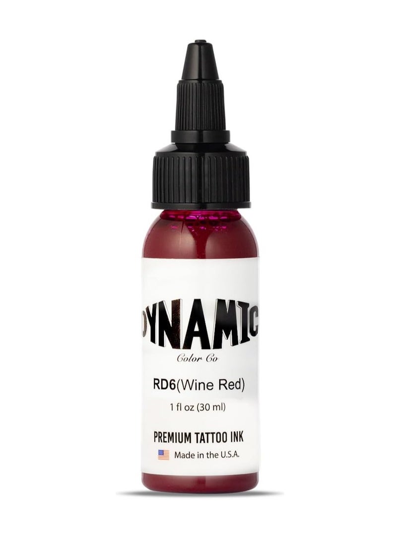 Dynamic - Dynamic Color Co Wine Red Tattoo Ink (1oz Bottle)USA-Made Since 1990 – Trusted by Artists Worldwide - Image 1