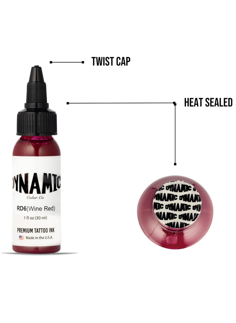 Dynamic - Dynamic Color Co Wine Red Tattoo Ink (1oz Bottle)USA-Made Since 1990 – Trusted by Artists Worldwide - Image 1