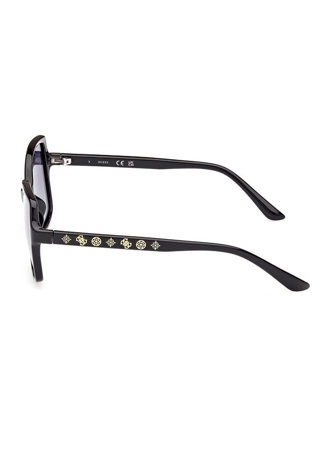 GUESS نظارة شمسية مربعة مستقطبة للنساء - GU0010001D55 - مقاس العدسة: 55 مم - Image 2