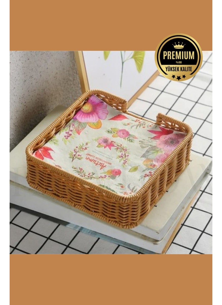 Brown Rattan Square Napkin Holder, Rattan Organizer Wicker 18 x 18 - pzsku/Z8B8345FA72CE3B4FFE8AZ/45/_/1730837724/3d54795b-d530-4d79-a3ab-83501dc8ff2e