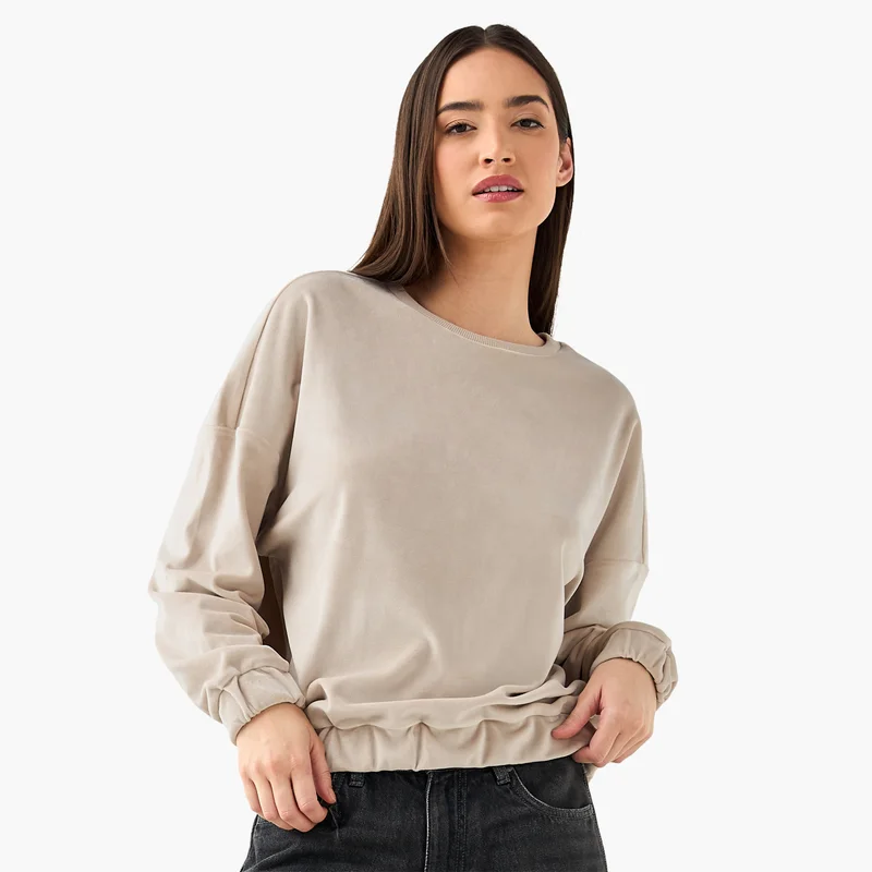 سبلاش فيڤ Regular Fit Velour Sweatshirt