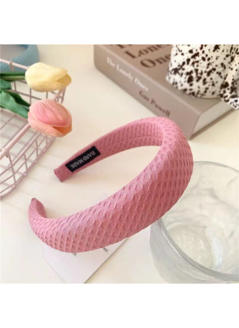Generic - Pink Sweet Hair Hoop Princess Style Waffle style - Image 1