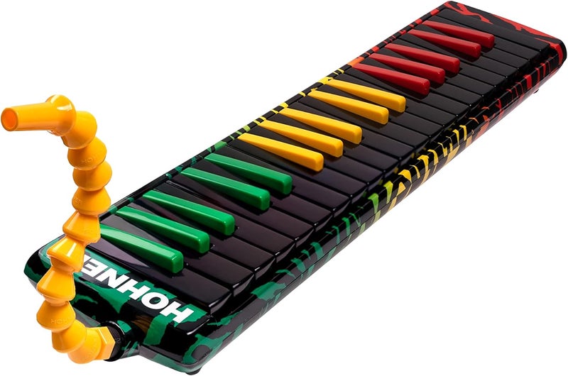 Hohner AirBoard Rasta 37 Melodica with Blow Flow Mouthpiece - Image 1