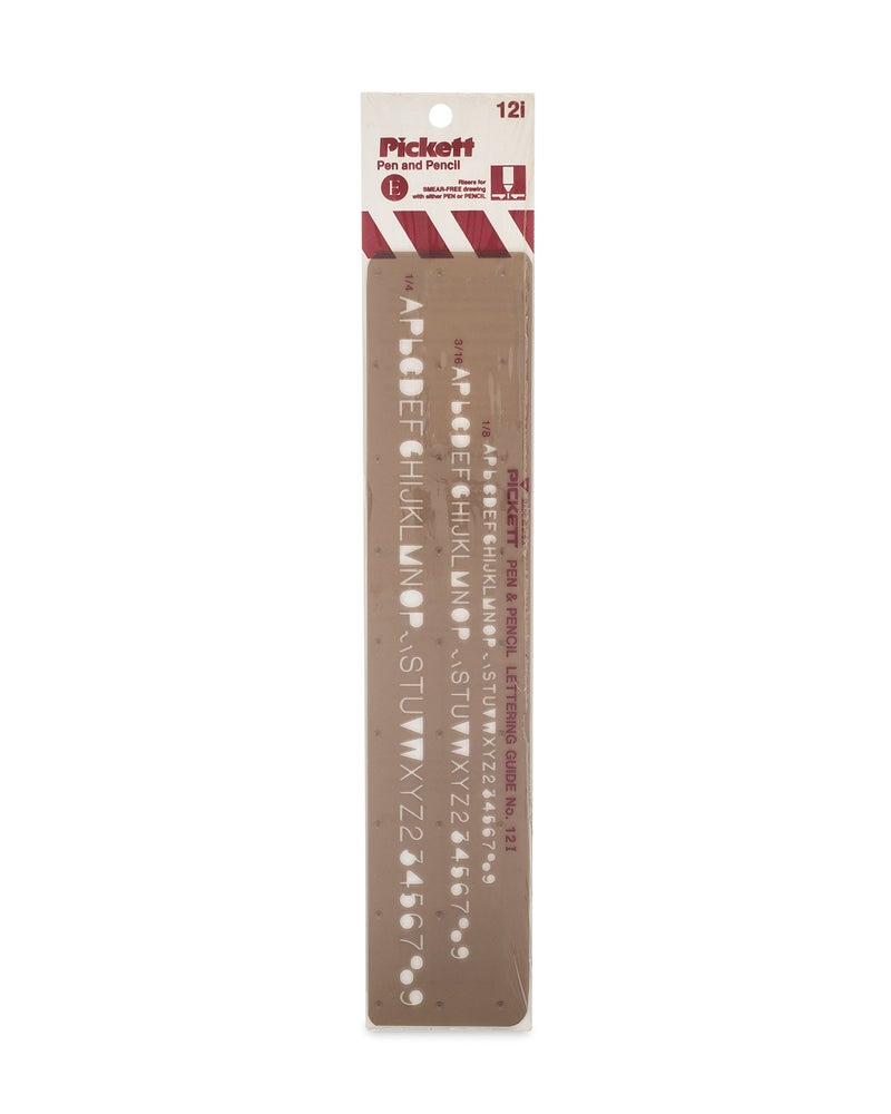Pickett Letter and Number Guide, Helvetic Font (12I) - Image 1