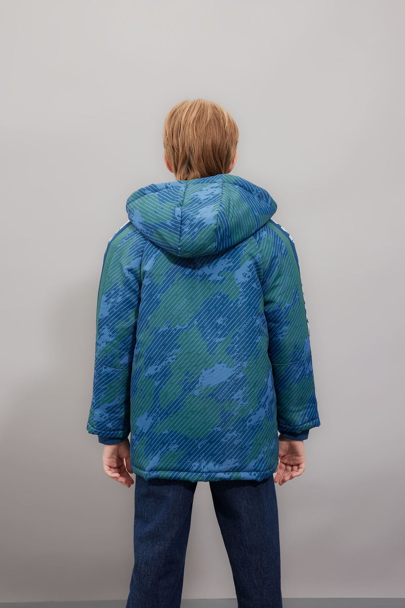 DeFacto Boy Waterproof Hooded Long Jacket - Image 4