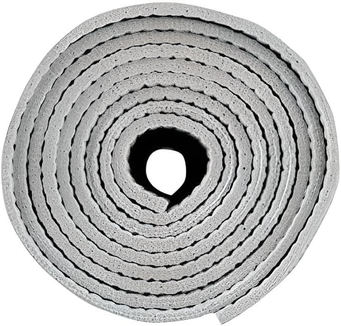 Fitto 4mm Thick Yoga Mat, 61x183cm - Non-Slip, Eco-Friendly Exercise Mat for Yoga, Pilates, Fitness, and Home Workouts - Extra Cushioning for Joint Support, Gray. - Image 3