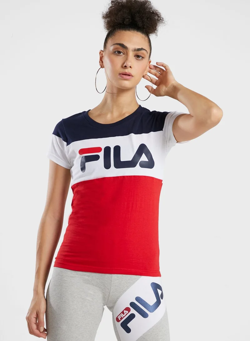 FILA Cut & Sew Logo T-Shirt