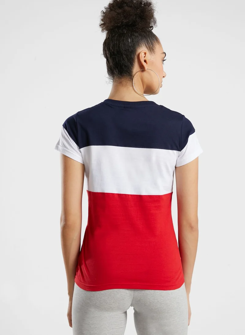 FILA Cut & Sew Logo T-Shirt