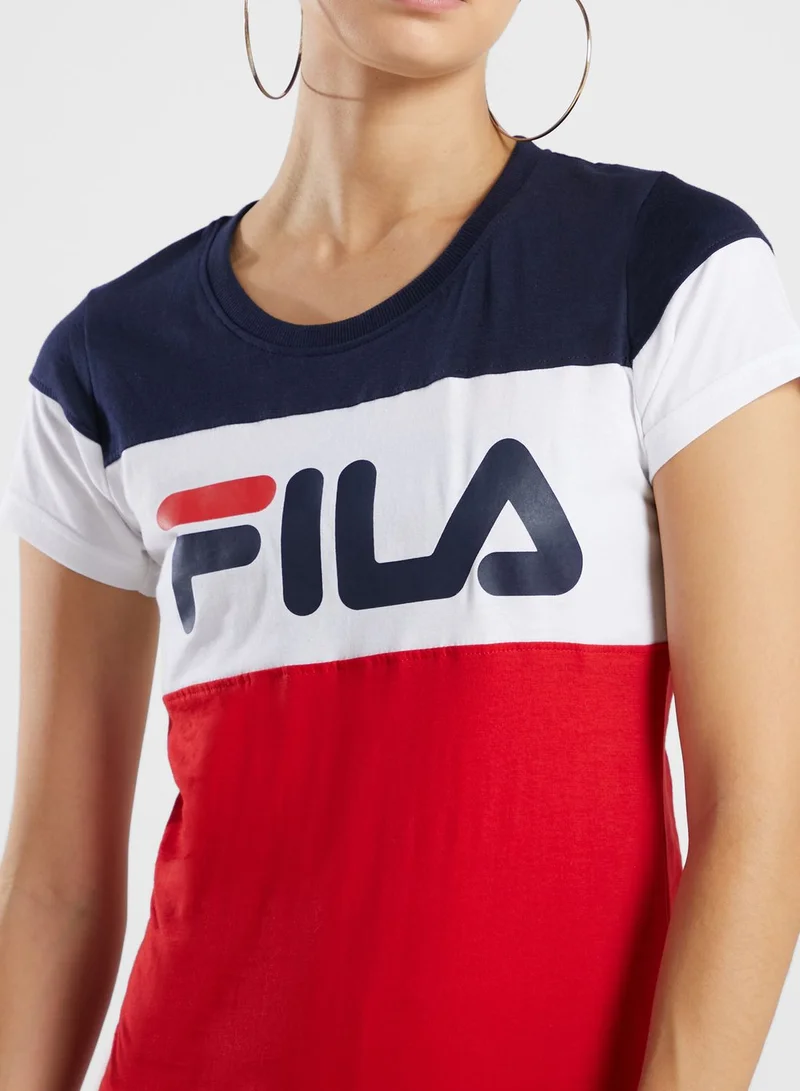 FILA Cut & Sew Logo T-Shirt